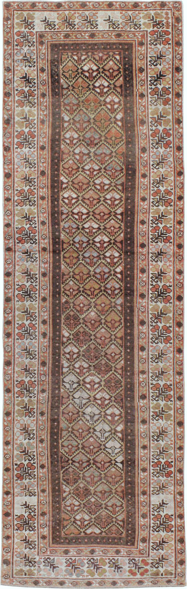 Vintage Persian Kurdish Runner, No.20435 - Staging