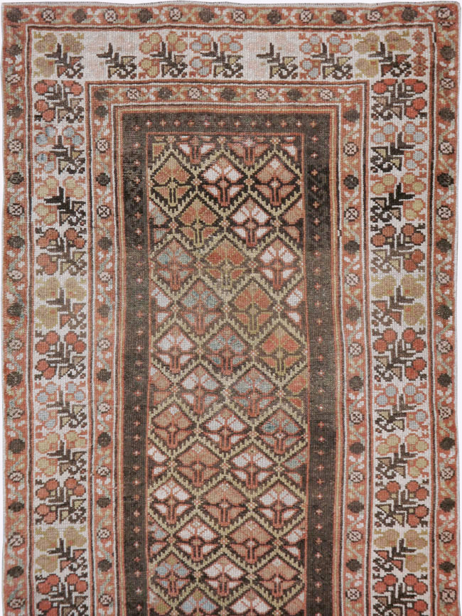 Vintage Persian Kurdish Runner, No.20435 - Staging
