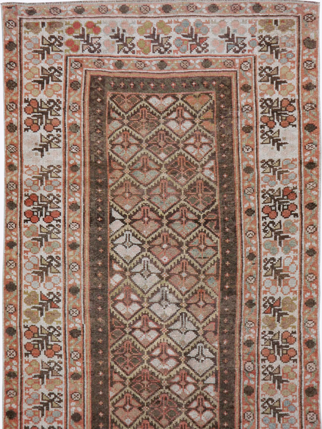 Vintage Persian Kurdish Runner, No.20435 - Staging