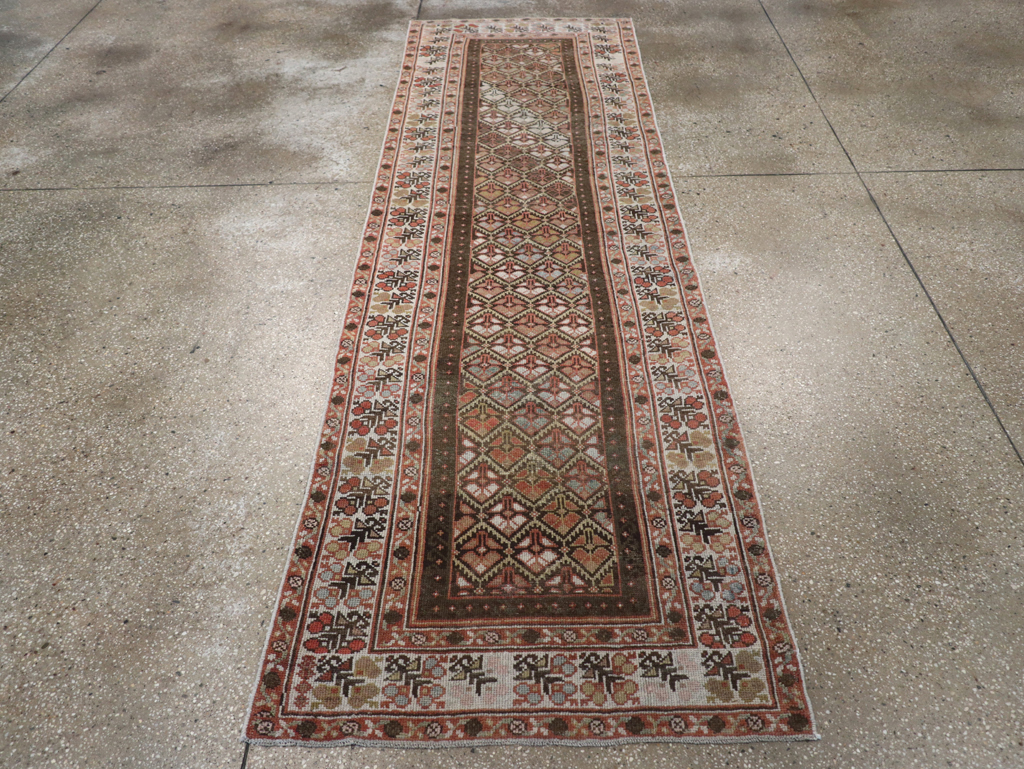 Vintage Persian Kurdish Runner, No.20435 - Staging
