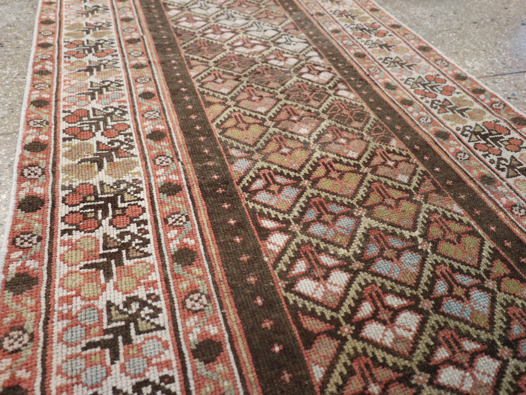 Vintage Persian Kurdish Runner, No.20435 - Staging