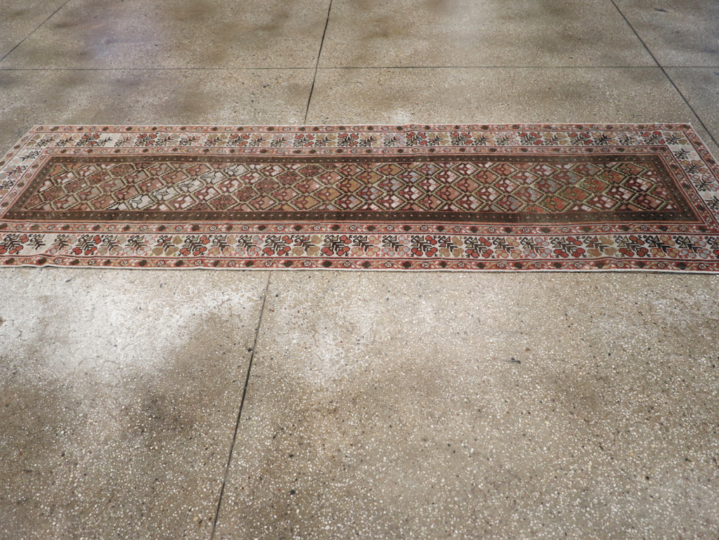 Vintage Persian Kurdish Runner, No.20435 - Staging