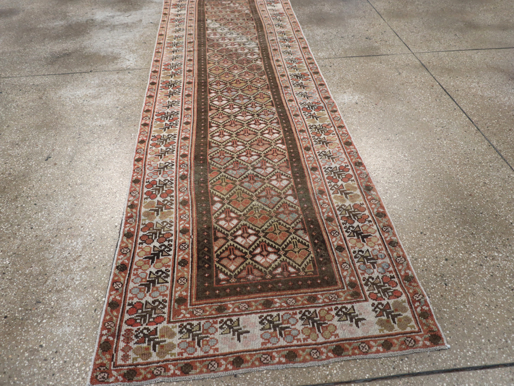 Vintage Persian Kurdish Runner, No.20435 - Staging