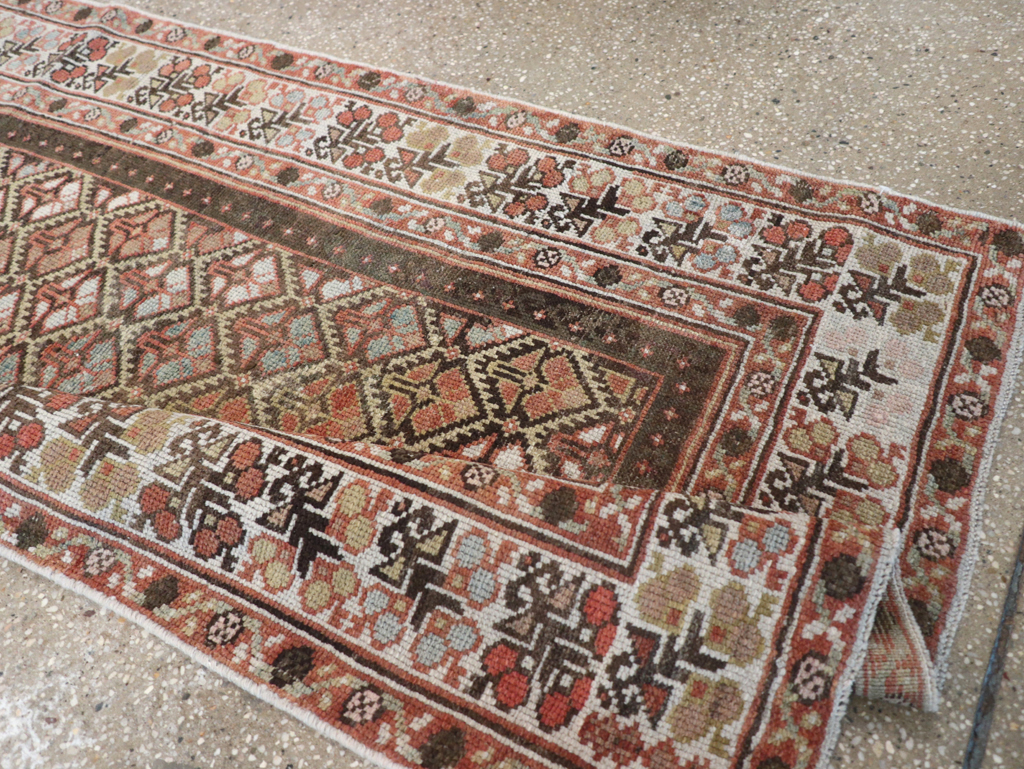 Vintage Persian Kurdish Runner, No.20435 - Staging