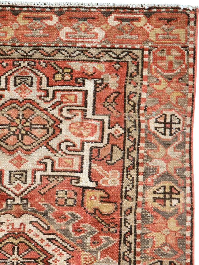 Vintage Persian Karajeh Rug, No.20436 - Staging