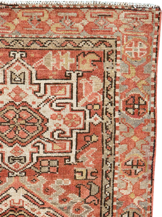 Vintage Persian Karajeh Rug, No.20436 - Staging