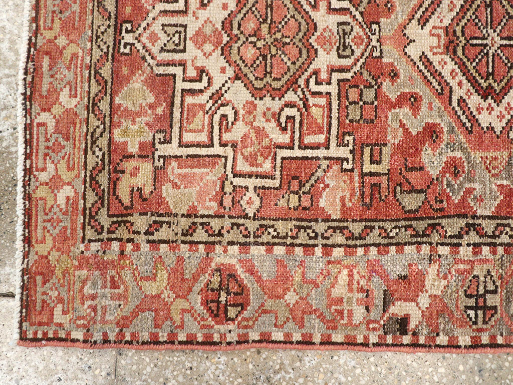 Vintage Persian Karajeh Rug, No.20436 - Staging