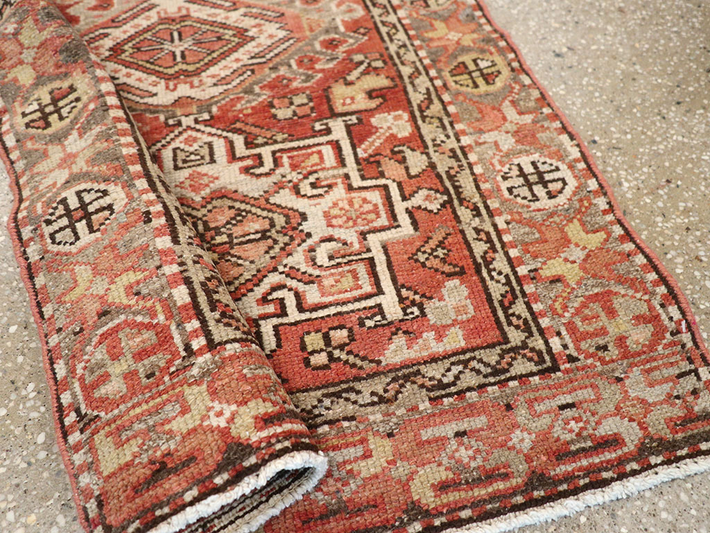 Vintage Persian Karajeh Rug, No.20436 - Staging