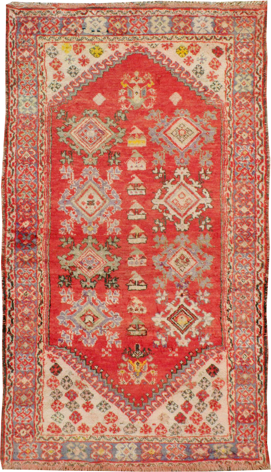 Antique Turish Oushak Carpet, No.20458 - Staging