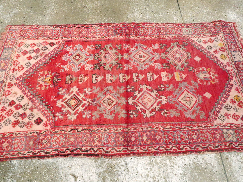 Antique Turish Oushak Carpet, No.20458 - Staging