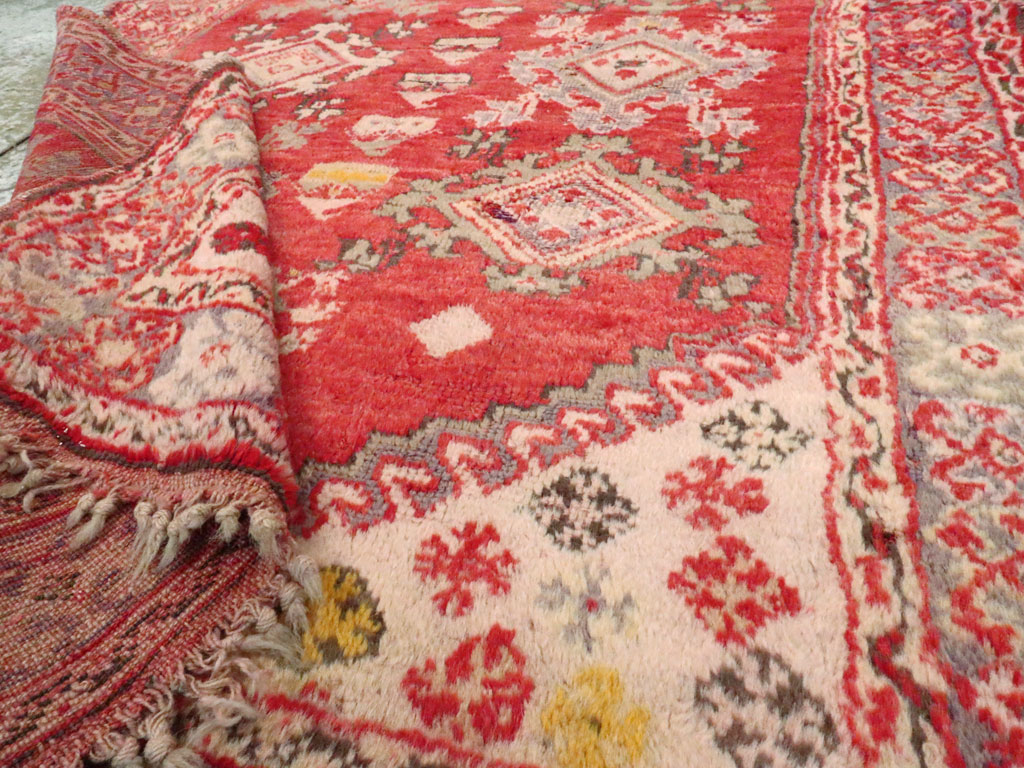 Antique Turish Oushak Carpet, No.20458 - Staging