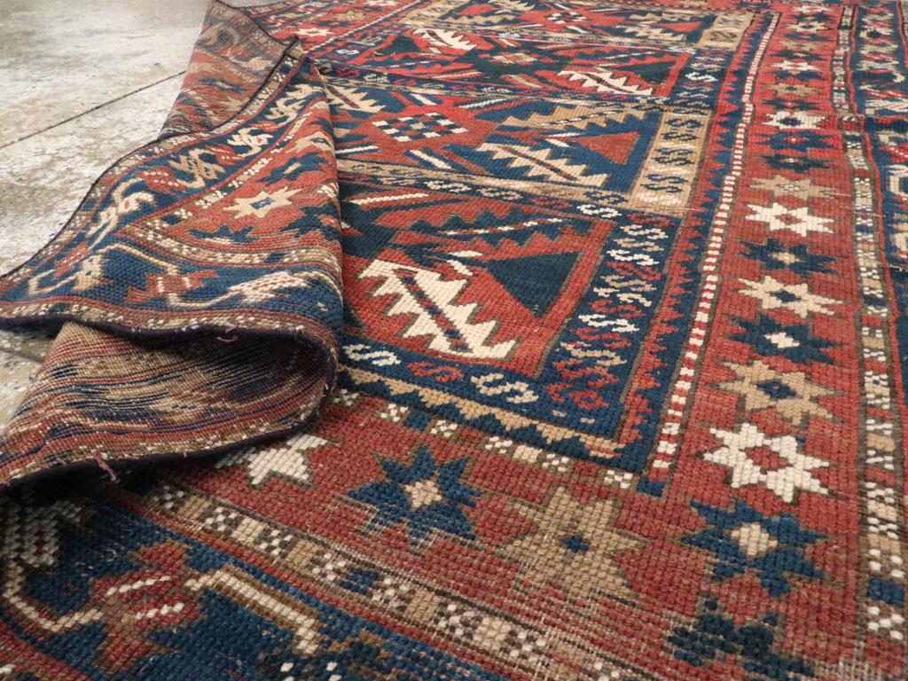 Antique Caucasian Kazak Rug, No.20467 - Staging