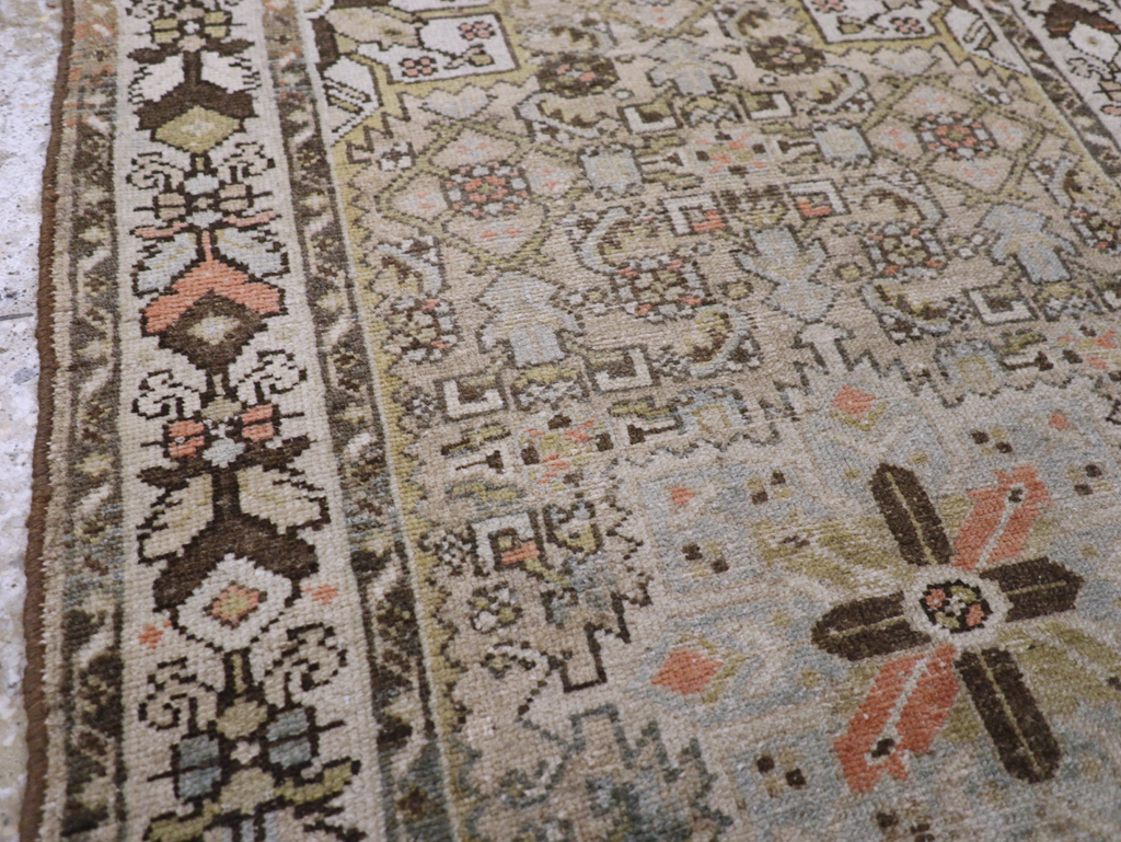 Antique Persian Malayer Throw Rug, No.20469 - Staging