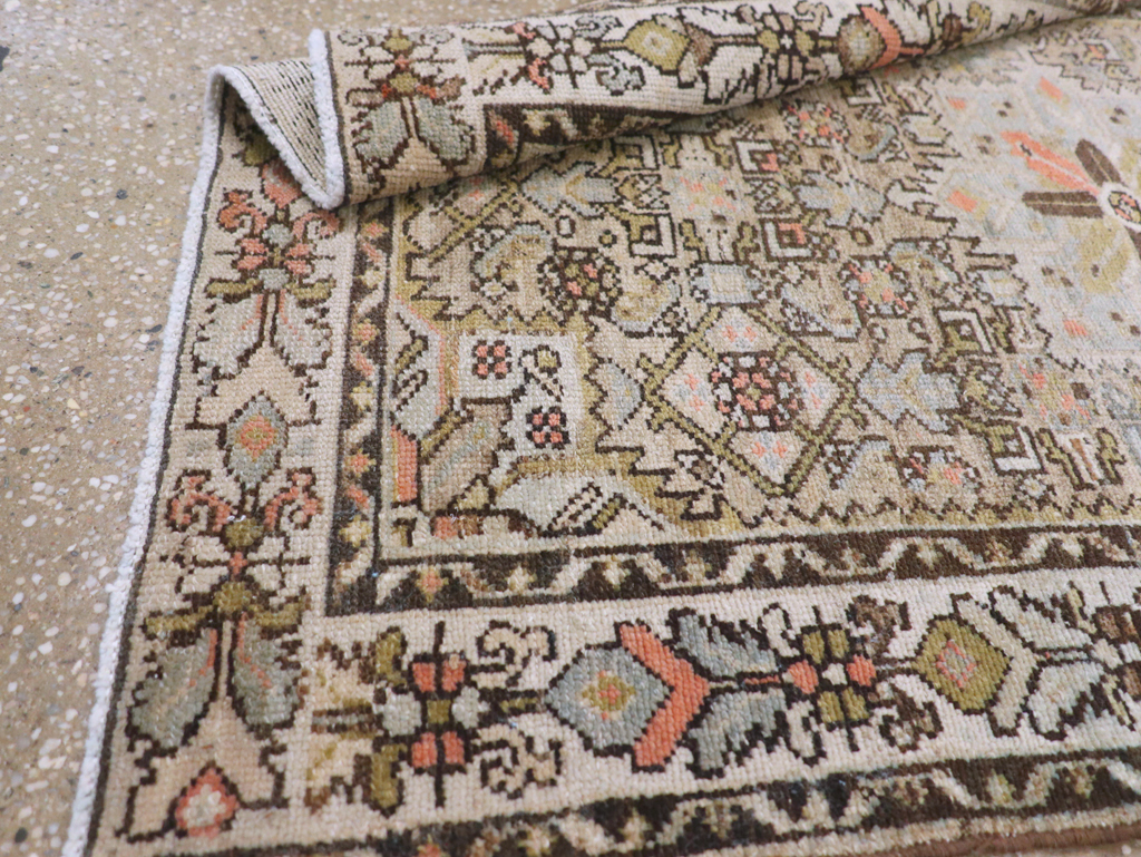 Antique Persian Malayer Throw Rug, No.20469 - Staging