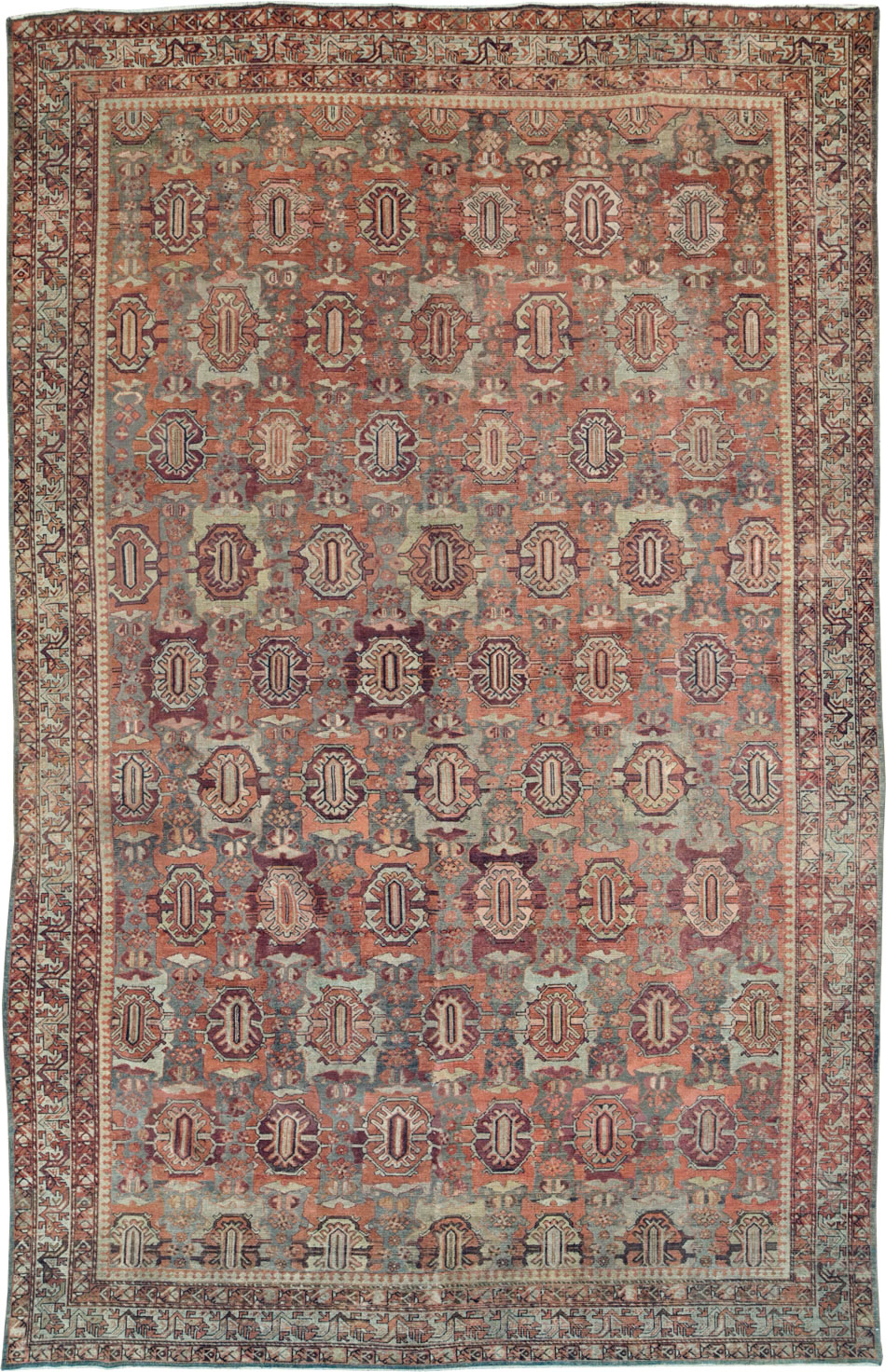 Antique Persian Malayer Carpet, No.20472 - Staging