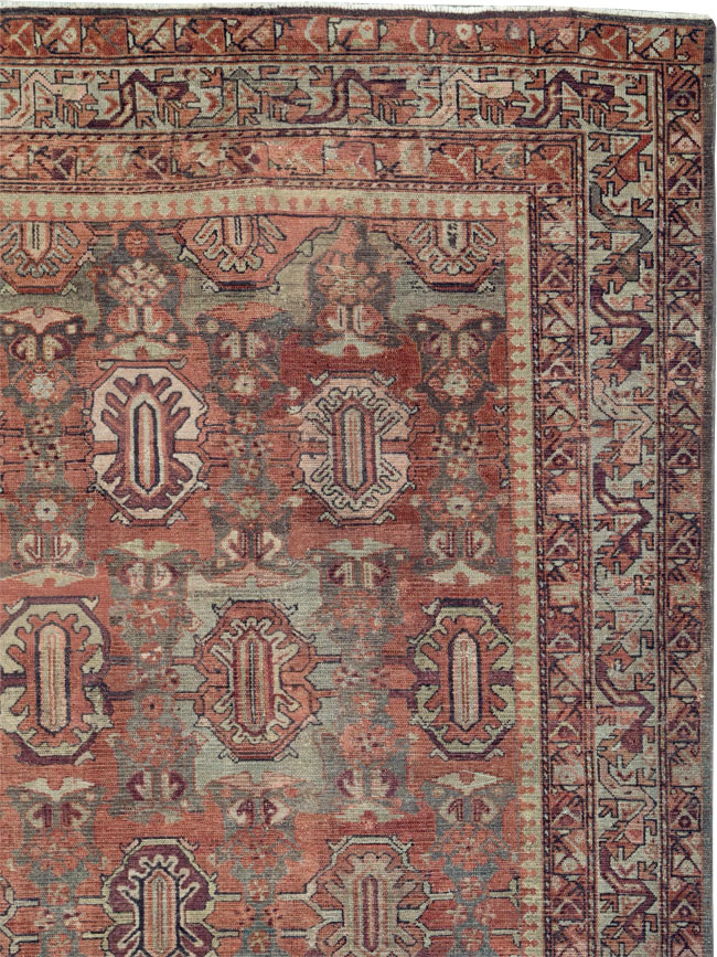 Antique Persian Malayer Carpet, No.20472 - Staging