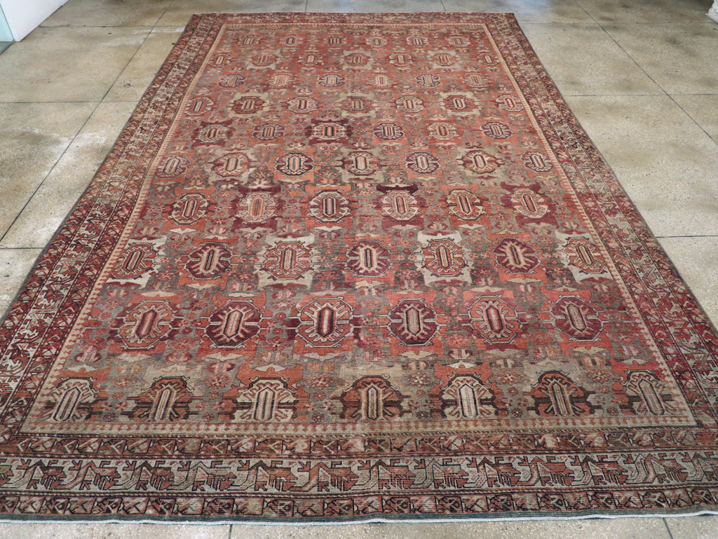 Antique Persian Malayer Carpet, No.20472 - Staging
