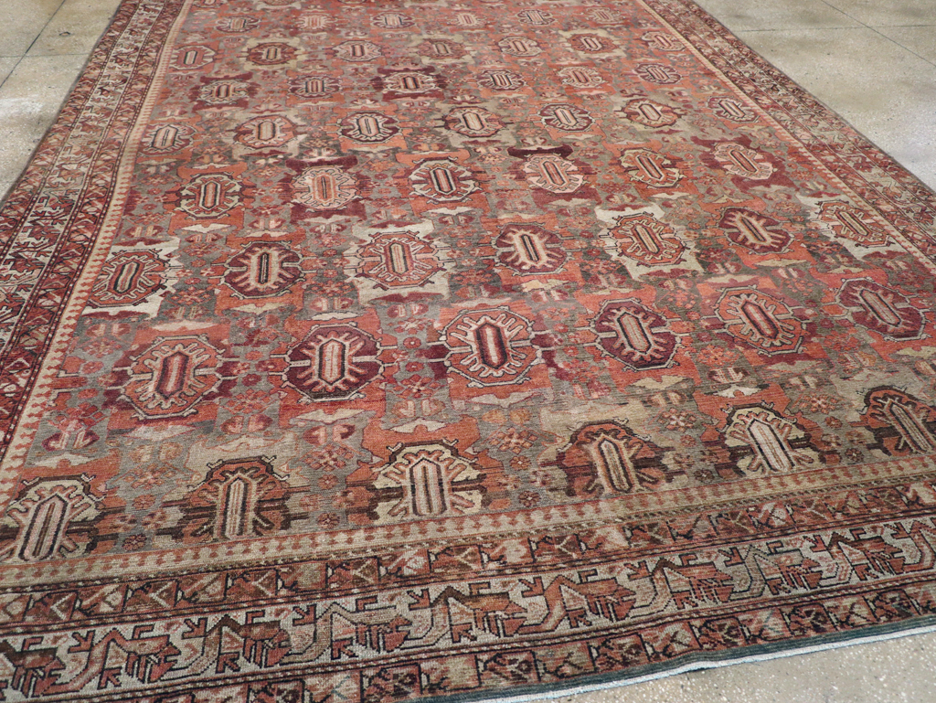 Antique Persian Malayer Carpet, No.20472 - Staging