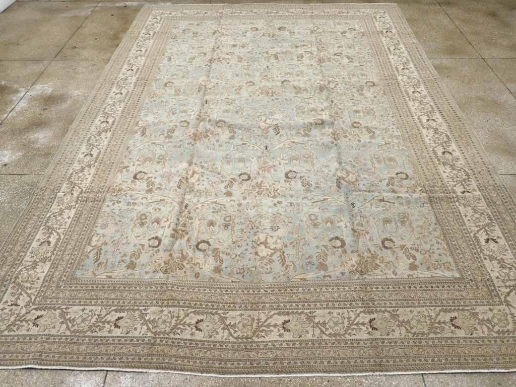 Antique Persian Tabriz Carpet, No.20476 - Staging