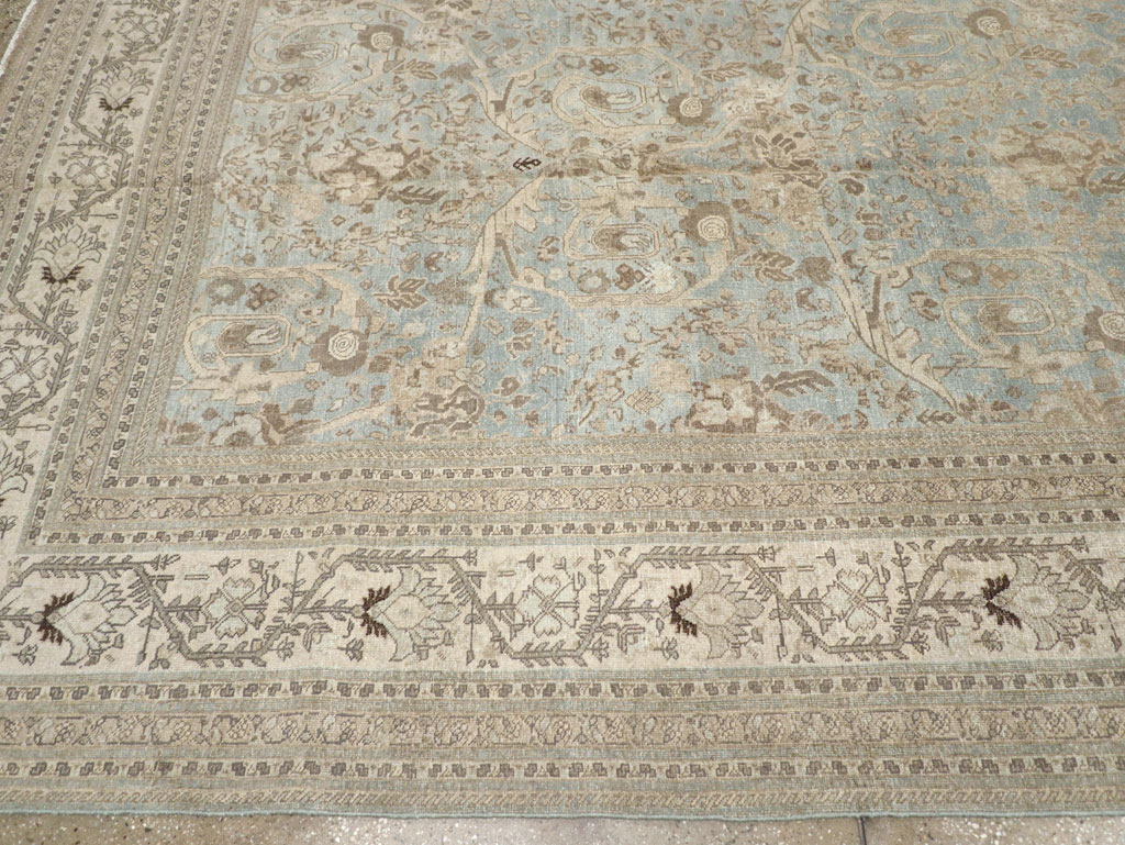 Antique Persian Tabriz Carpet, No.20476 - Staging