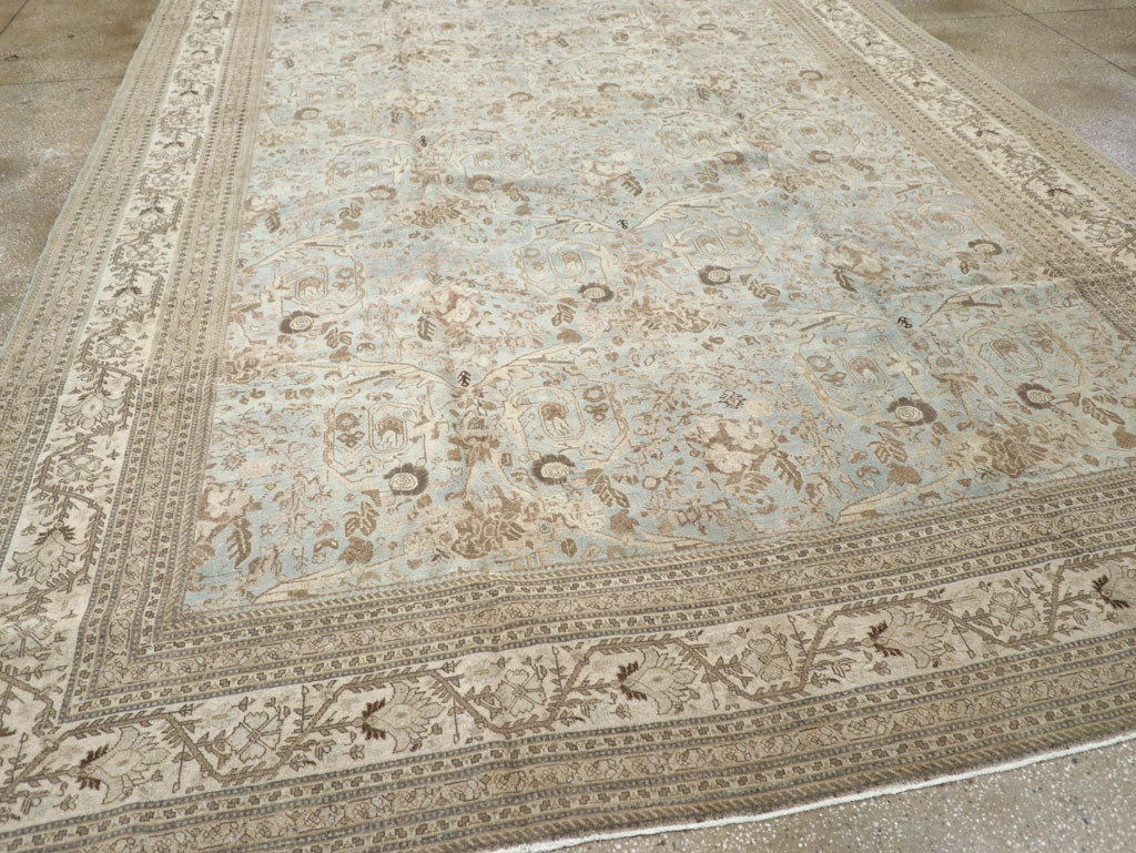 Antique Persian Tabriz Carpet, No.20476 - Staging