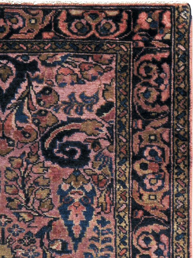 Antique Persian Lilihan Sarouk Rug, No.20486 - Staging