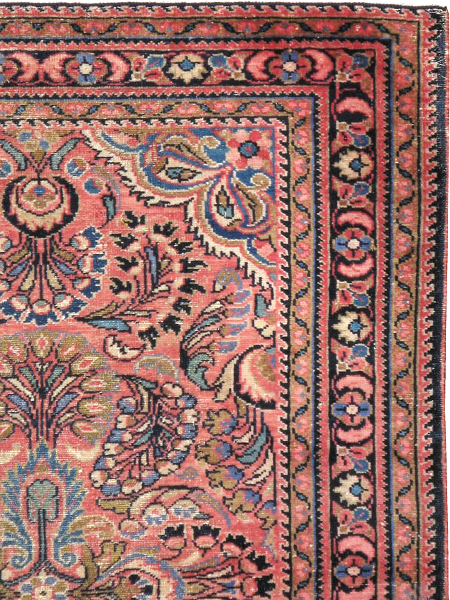 Vintage Persian Lilihan Rug, No.20488 - Staging