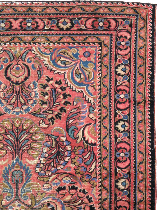 Vintage Persian Lilihan Rug, No.20488 - Staging