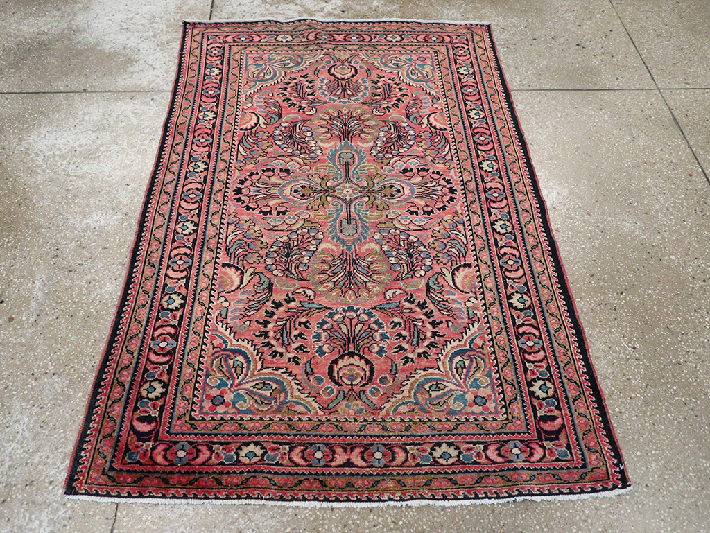 Vintage Persian Lilihan Rug, No.20488 - Staging
