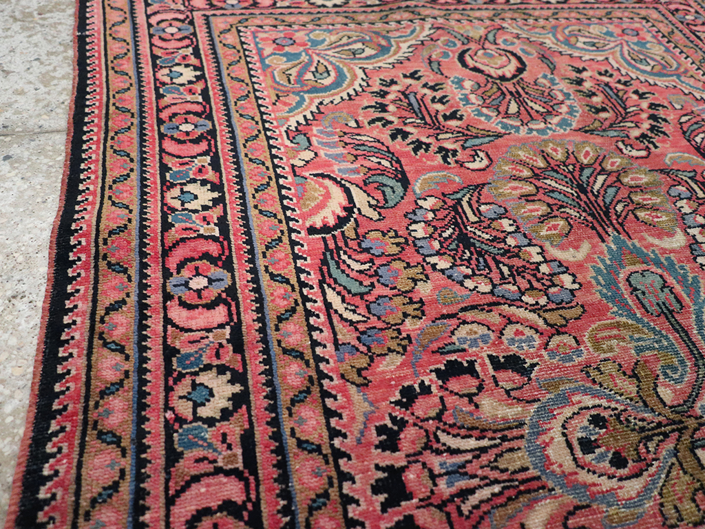 Vintage Persian Lilihan Rug, No.20488 - Staging