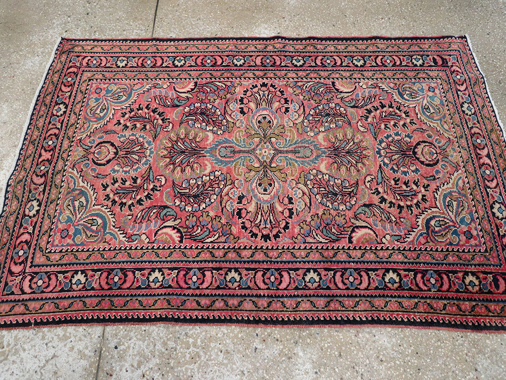 Vintage Persian Lilihan Rug, No.20488 - Staging