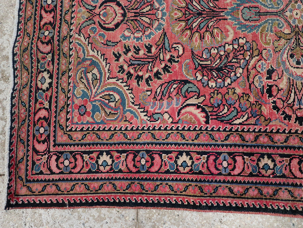 Vintage Persian Lilihan Rug, No.20488 - Staging