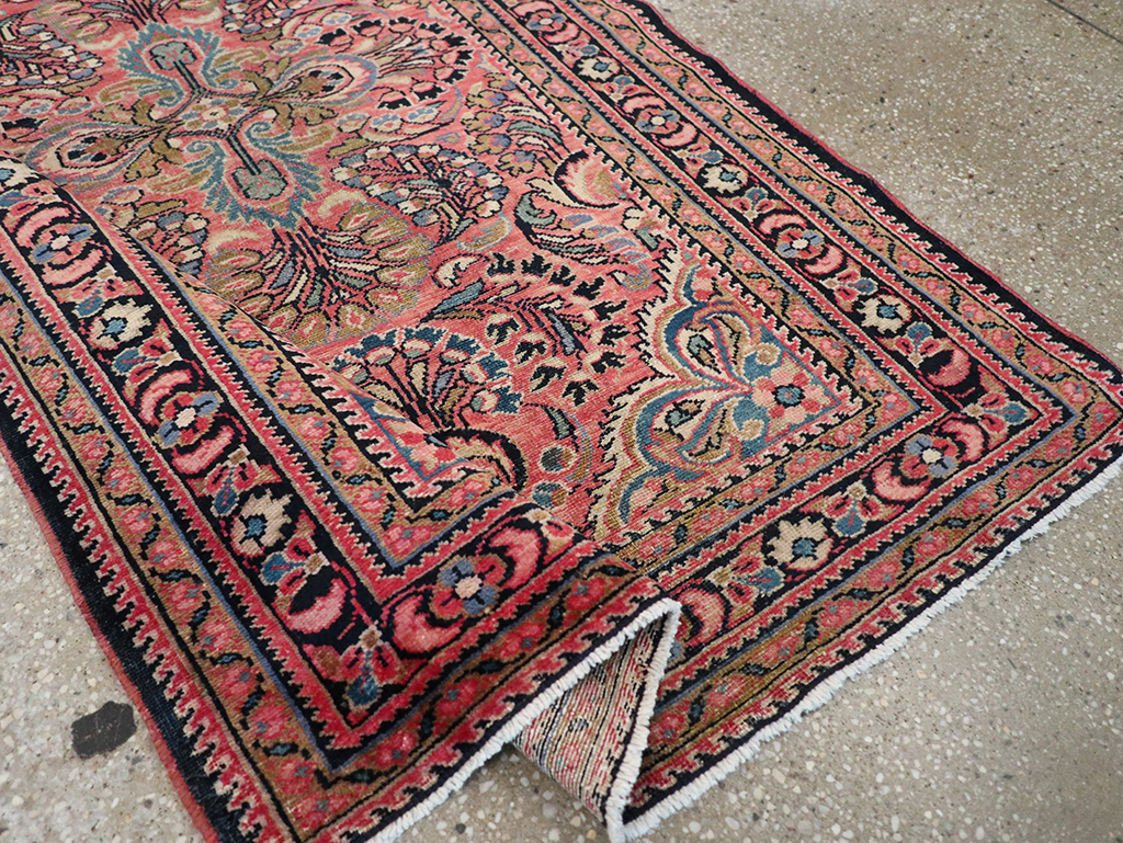 Vintage Persian Lilihan Rug, No.20488 - Staging
