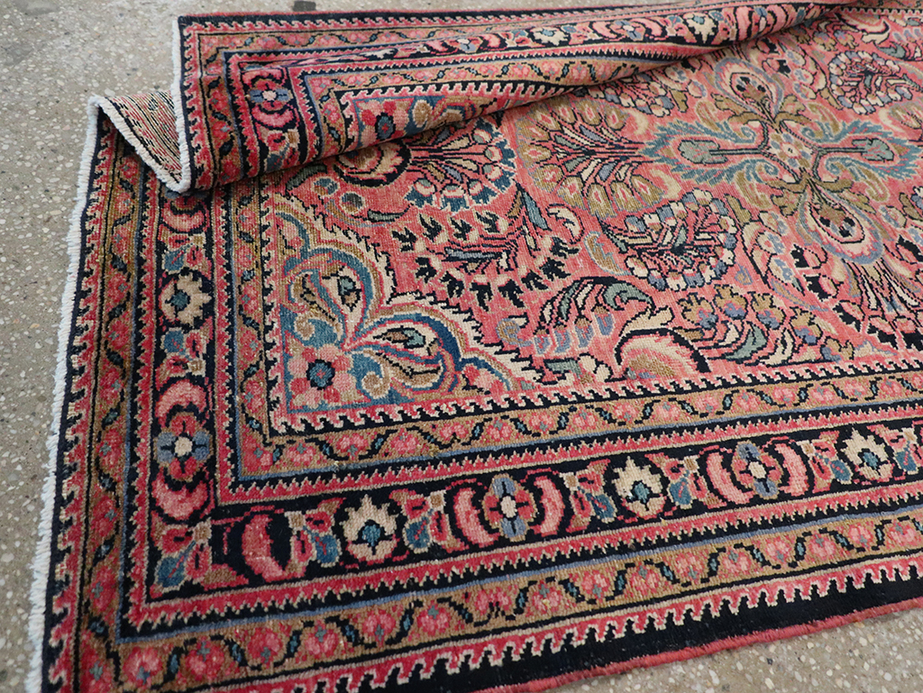 Vintage Persian Lilihan Rug, No.20488 - Staging