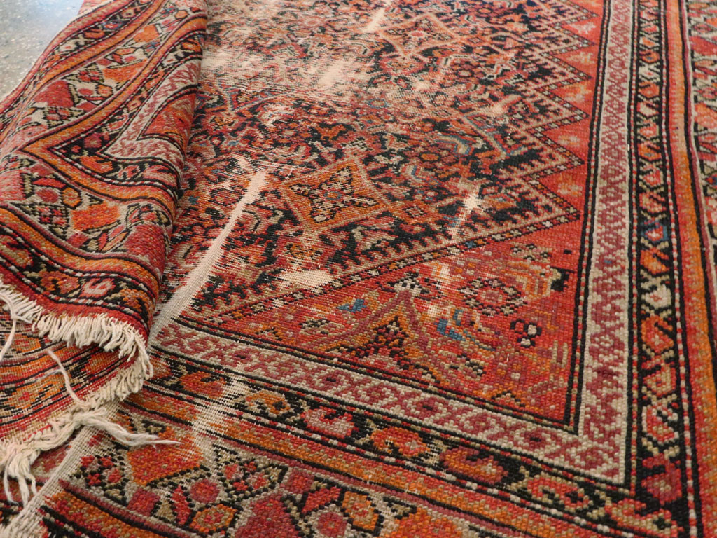Antique Malayer Distressed Rug, No.20490 - Staging