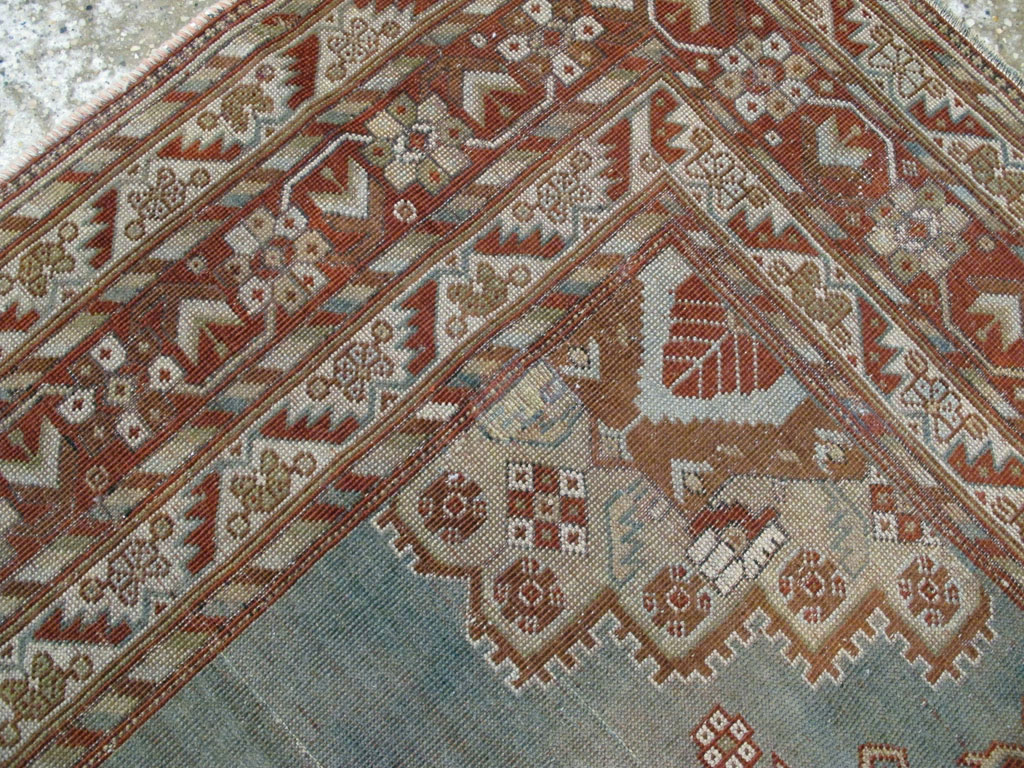 Antique Persian Afshar Square Rug, No.20492 - Staging