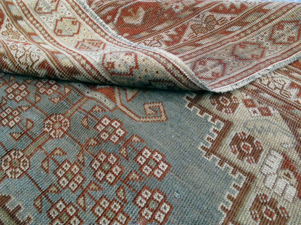 Antique Persian Afshar Square Rug, No.20492 - Staging