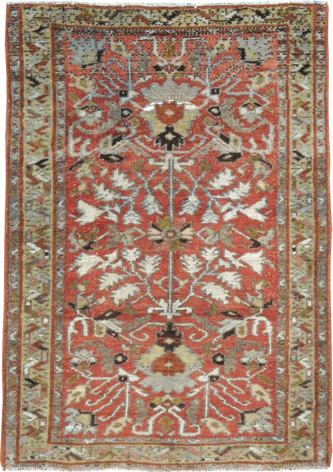Vintage Persian Malayer Rug, No.20502 - Staging