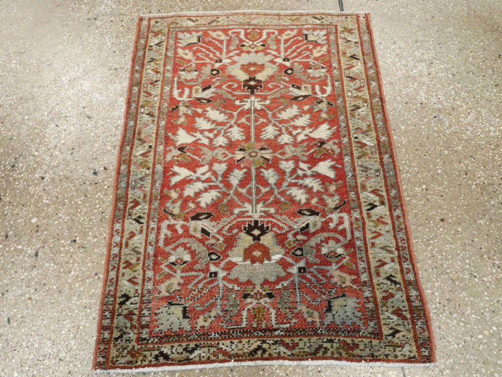 Vintage Persian Malayer Rug, No.20502 - Staging