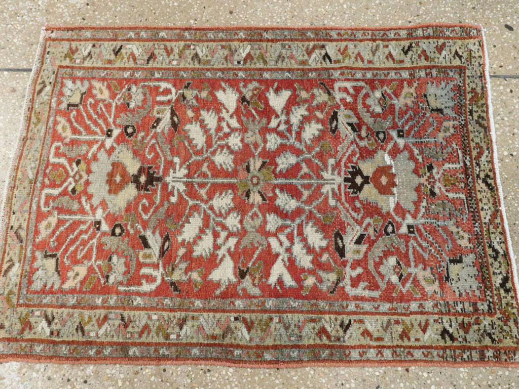 Vintage Persian Malayer Rug, No.20502 - Staging