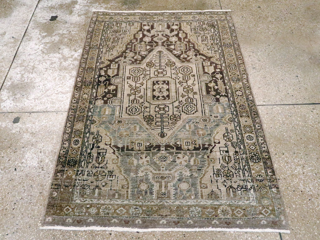 Vintage Persian Malayer Rug, No.20504 - Staging