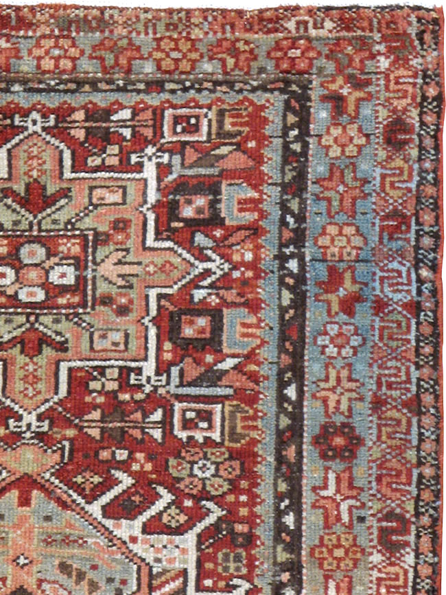 Vintage Persian Karajeh Rug, No.20512 - Staging