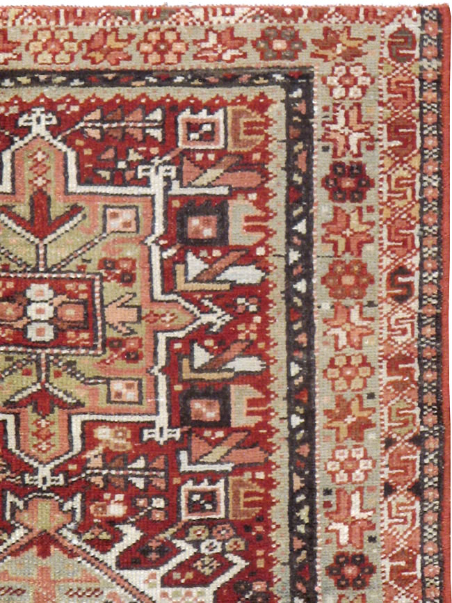 Vintage Persian Karajeh Rug, No.20512 - Staging