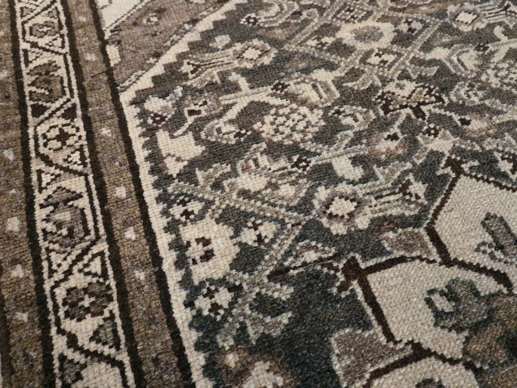 Vintage Persian Malayer Throw Rug, No.20513 - Staging