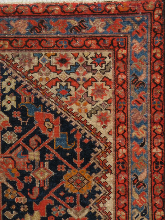 Antique Persian Malayer Runner, No.20519 - Staging