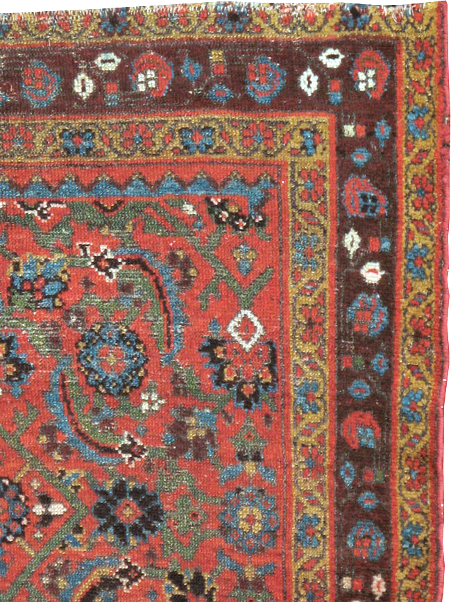 Antique Kurdish Bidjar Rug, No.20521 - Staging
