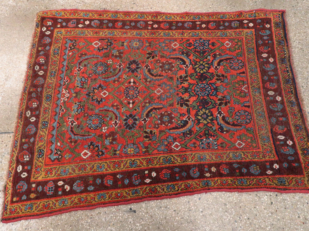 Antique Kurdish Bidjar Rug, No.20521 - Staging
