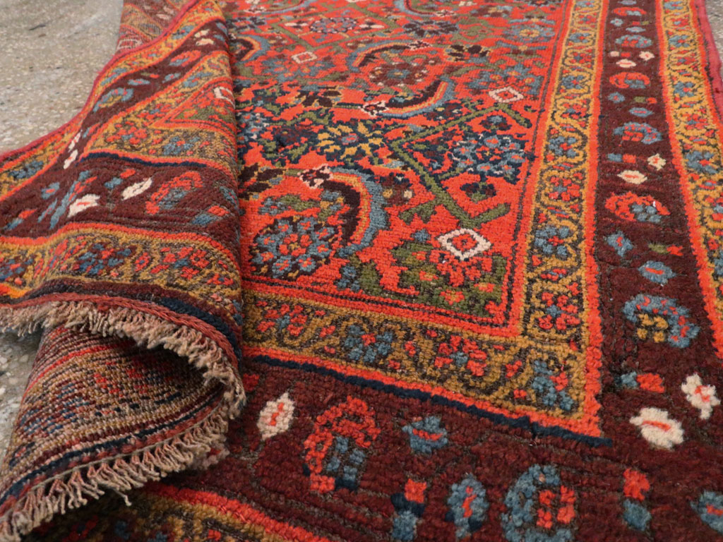 Antique Kurdish Bidjar Rug, No.20521 - Staging