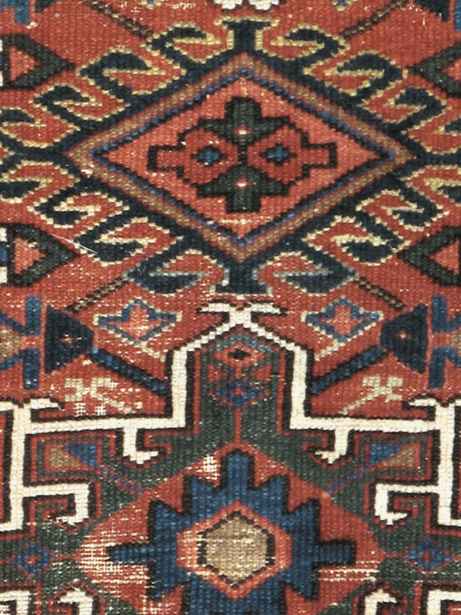 Antique Persian Karajeh Distressed Rug, No.20530 - Staging
