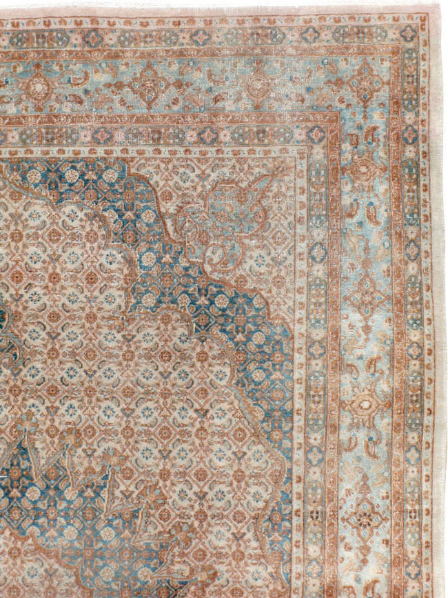 Vintage Persian Mashad Rug, No.20545 - Staging